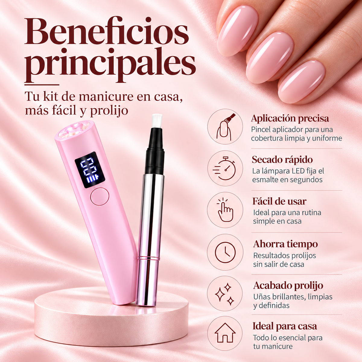 NAILA™ – Pincel de Esmalte de Gel